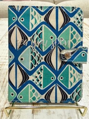 Vera Bradley GO Fish Blue Passport Wallet